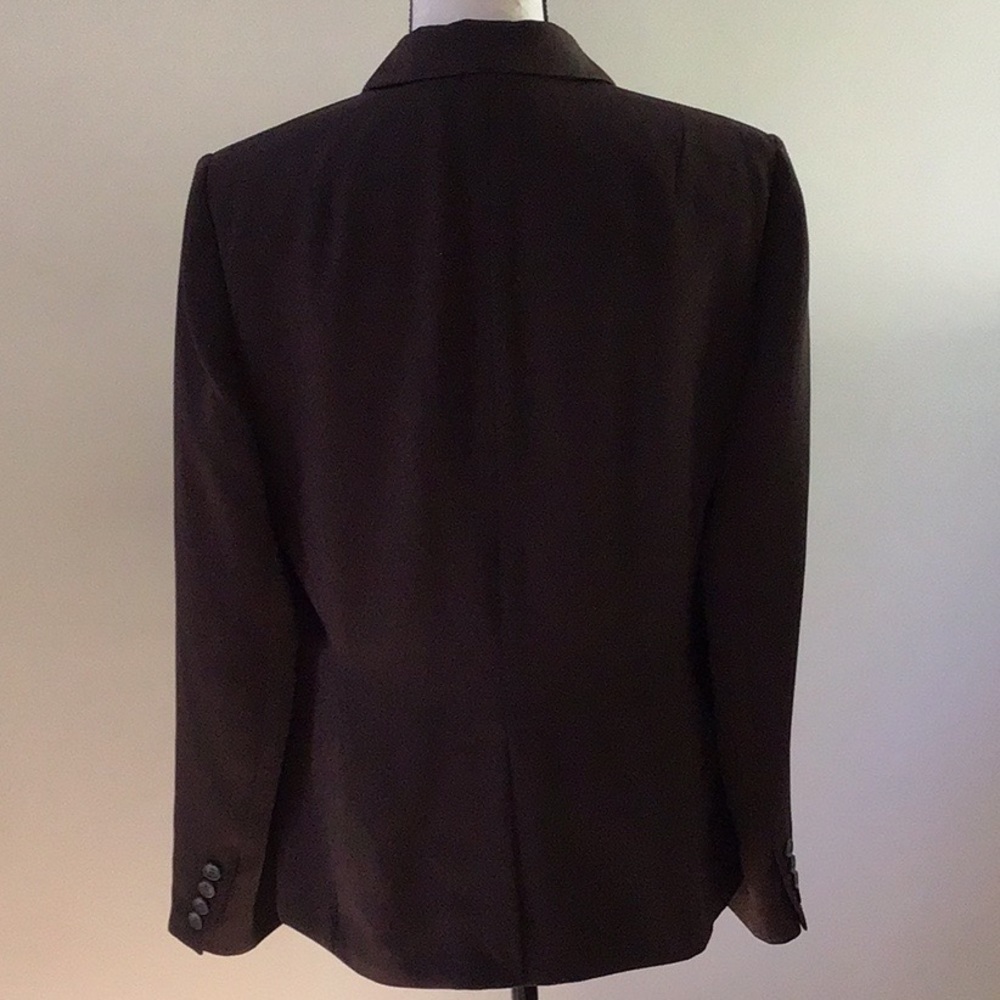 Charter Club Career Chocolate Brown Blazer, EUC - Picture 4 of 10